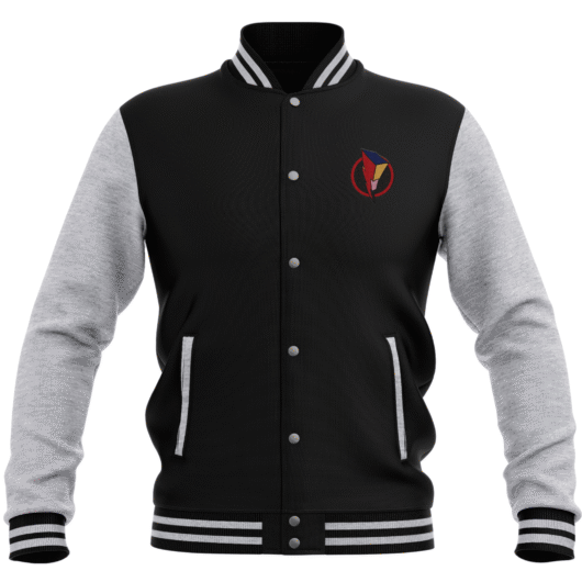 Power Rangers Bolt Patch Varsity Jacket - Black - L - Black