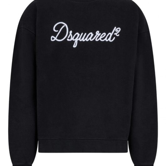 DSQUARED2 RELAX FIT SIGNATURE SWEATSHIRT Size: L, colour: BLACK