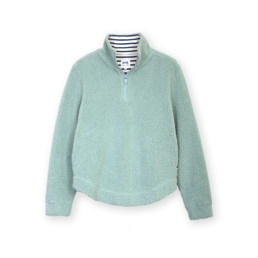 Kite Purbeck 1/4 Zip Teddy Fleece - Soft Thyme