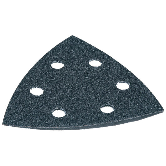 Makita Punched Hook and Loop Black Wood Delta Sanding Sheets Assorted Grit Pack of 10