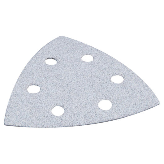 Makita Punched Hook and Loop White Wood / Paint Delta Sanding Sheets 100g Pack of 10