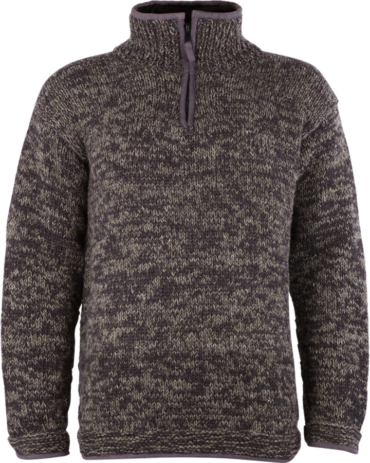 Men's Donegal Half Zip Jumper - Charcoal