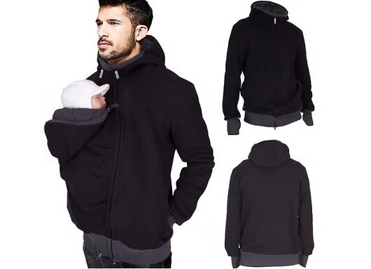 Parent and Baby Carrier Hooded Jumper - 2 Colours & 4 Sizes!