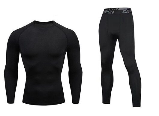 Thermal Base Layer Set - Long Sleeve Top & Bottoms for Everyday Warmth