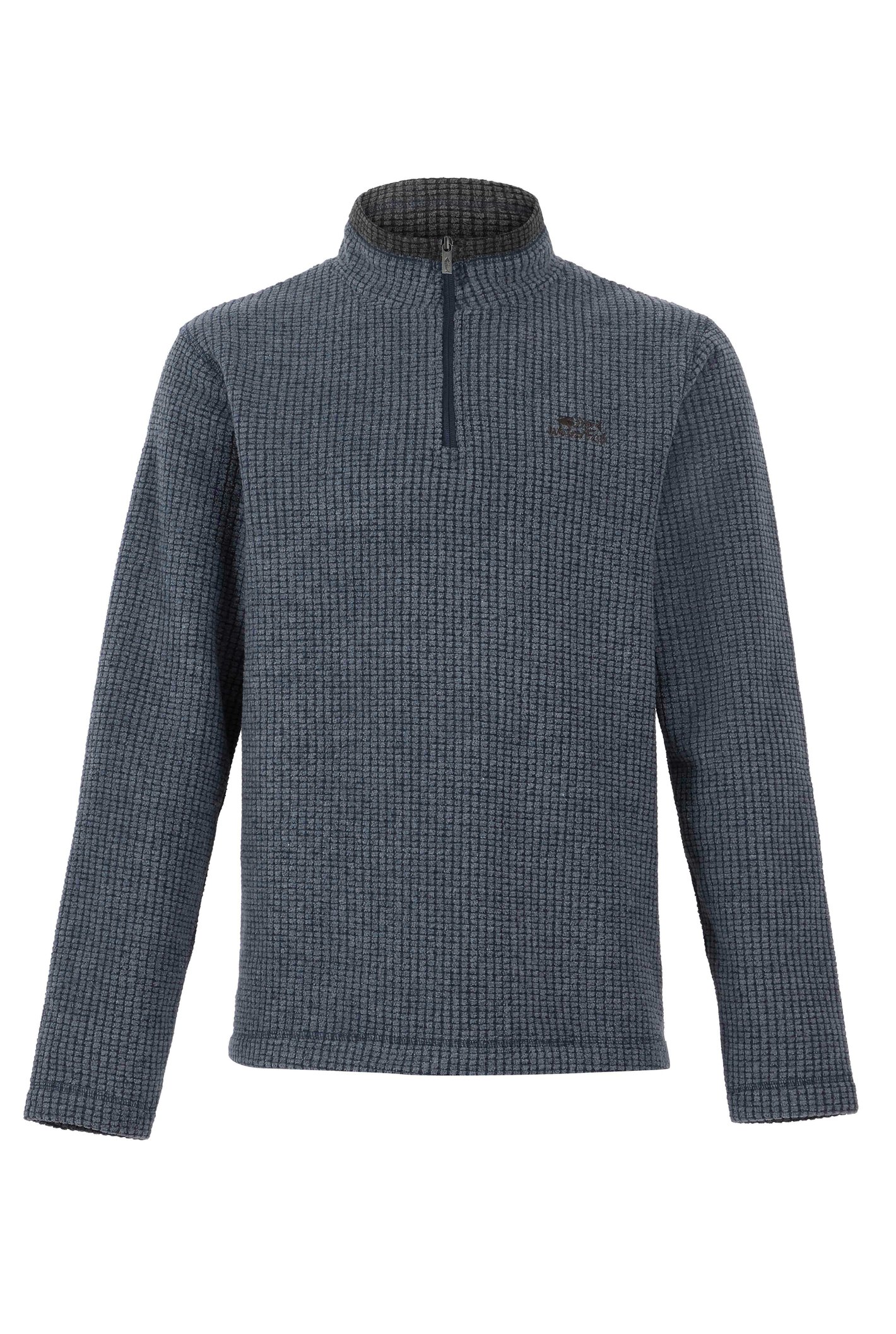Weird Fish Newark 1/4 Zip Grid Fleece Navy Size L